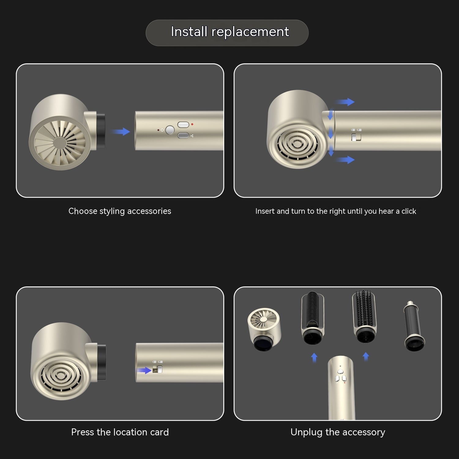 Opal 6 in 1 Automatic Hair Dryer