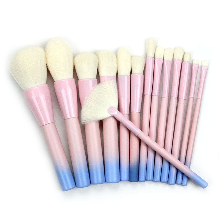 Professional Gradient 14-Piece Makeup Brush Set.
