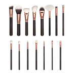 15-Piece Rose Gold Makeup Brush Set