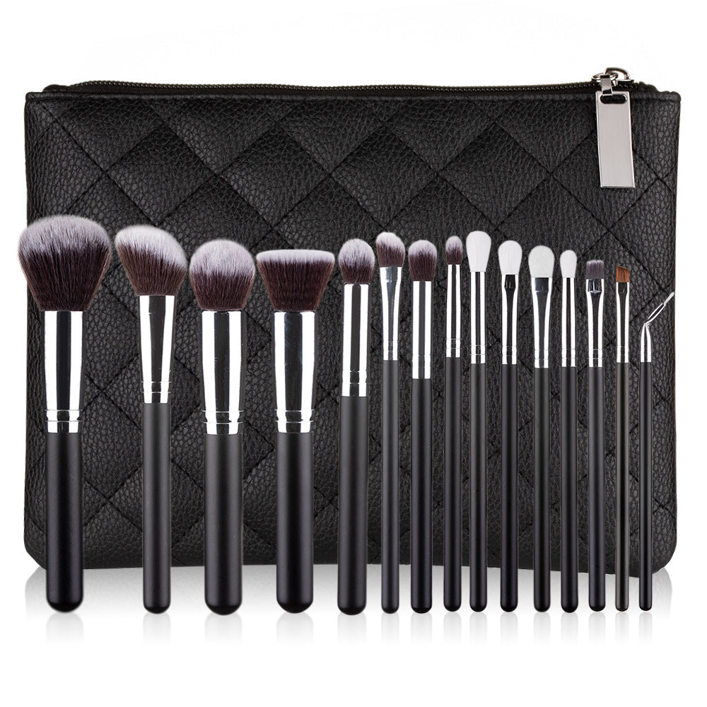 15-Piece Rose Gold Makeup Brush Set
