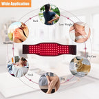 Red Light Infrared Therapy Belt – Heat & Waist Pain Relief