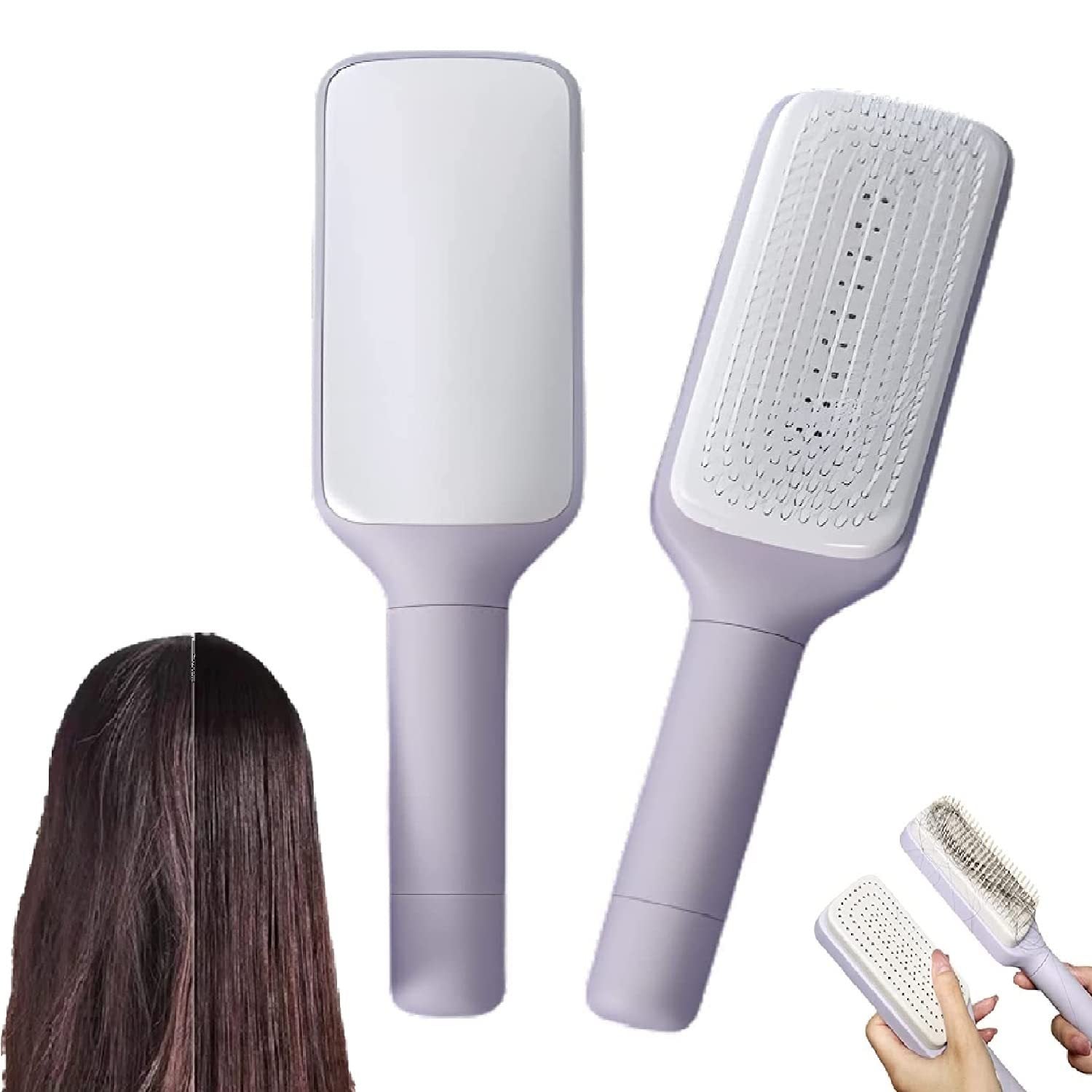 Self Cleaning Anti-Static Massage Comb