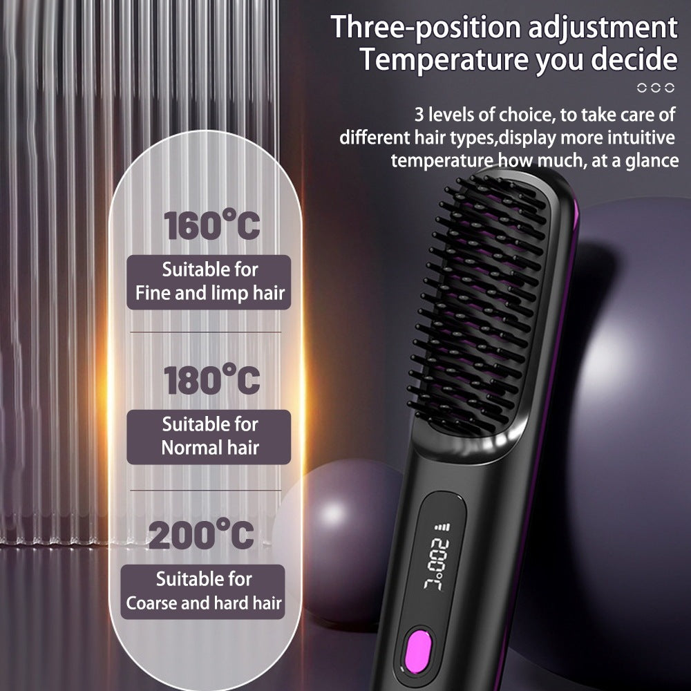 Portable 2-in-1 Hair Straightener & Curler